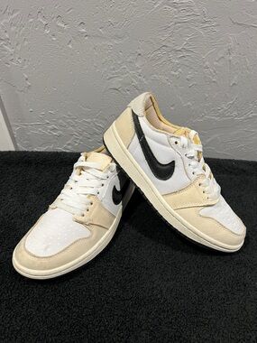 🔥🏀 NIKE AIR JORDAN 1 Low OG EX "Coconut Milk" Sneakers Women’s Sz 5.5 - GUC